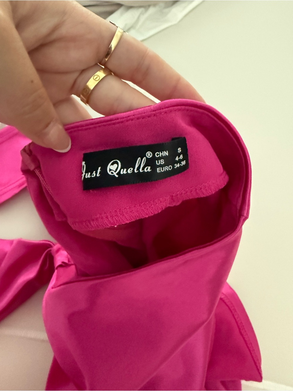Hot pink cut out dress